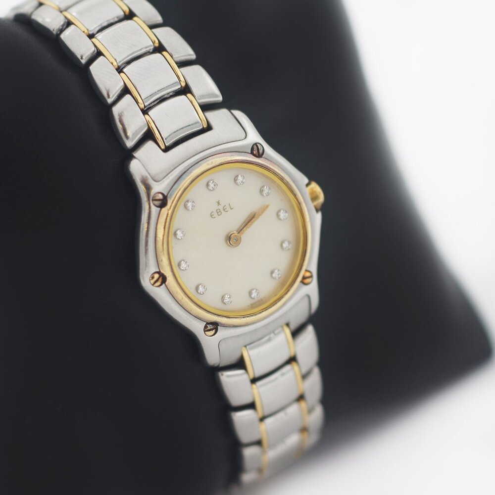 EBEL 18k Gold Bezel Mother Of Pearl Watch EBEL